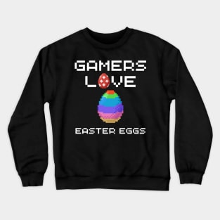 Gamer Easter Egg Gaming Video Game Lover Gifts Kids Boys Crewneck Sweatshirt